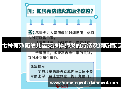 七种有效防治儿童支原体肺炎的方法及预防措施